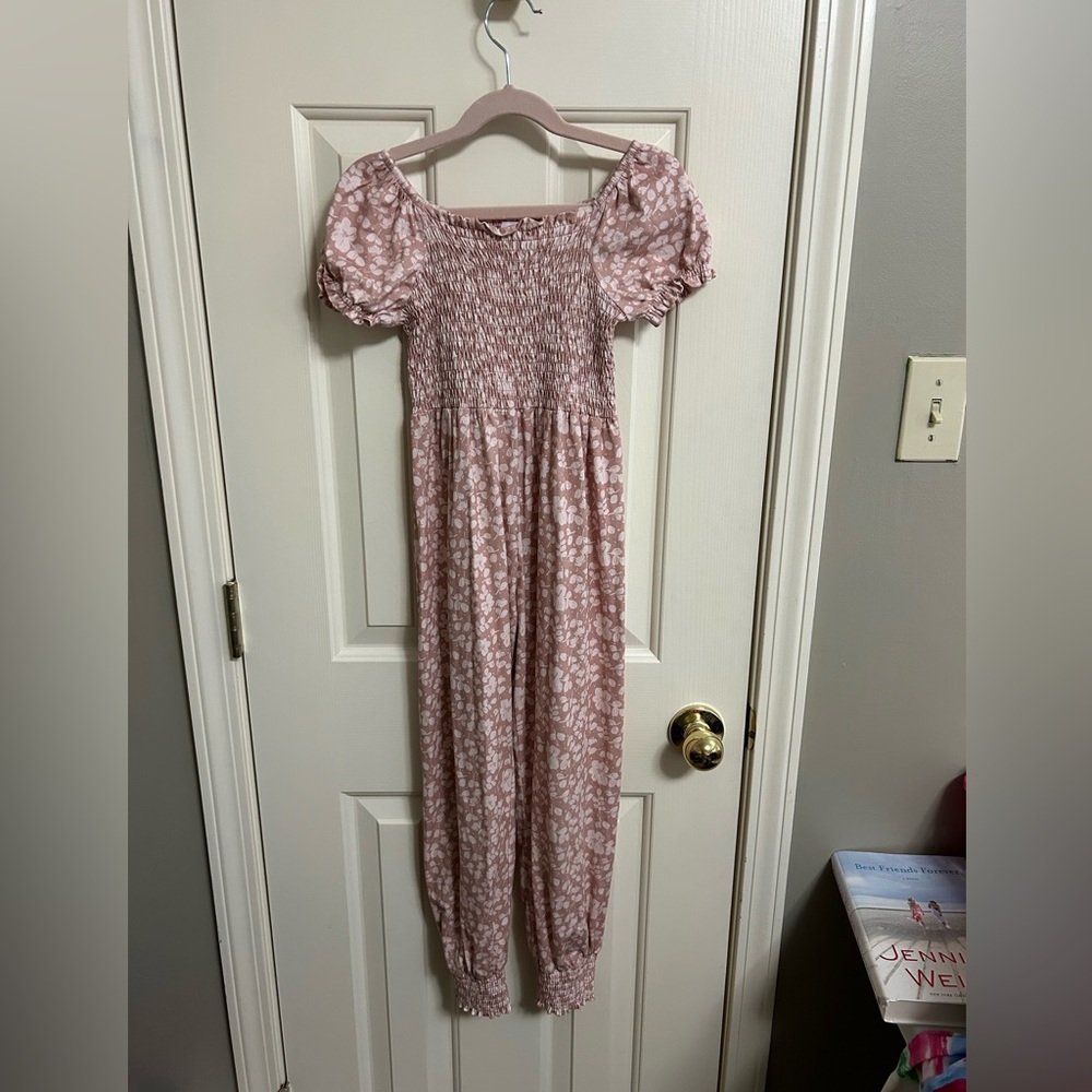 SweetHoney Pink Floral Jumpsuit Romper